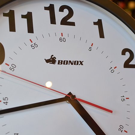 Amazon.co.jp: BONOX ダブルフェイスウォールクロック(両面時計